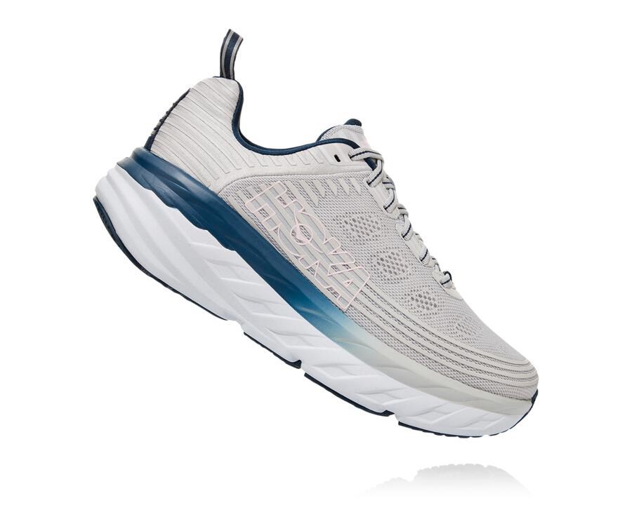 Hoka Australia One One Bondi 6 - Womens Walking Shoes Grey - DGHQY-1684